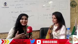 Ms.Natasha Shafi Interview National Tv at CSS Corner Frere Hall Karachi.