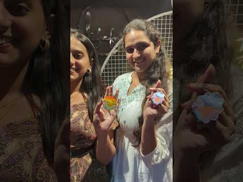 Paint your own keychain 🖌️🎨✨ #art #workshop #keychain #making #hyderabad