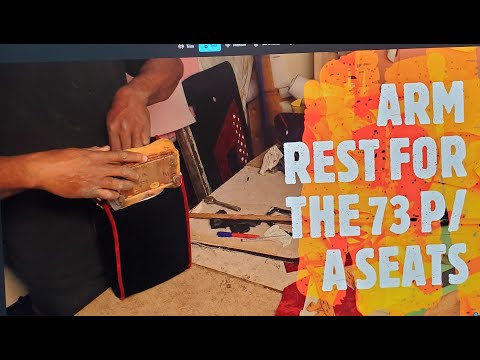 how to sew a arm rest for 73 limited #custominterior #upholstery