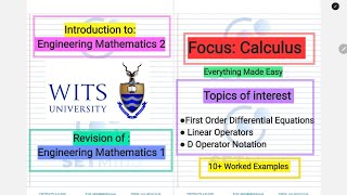 Master First Order Differential Equations & Linear Operators | Engineering Mathematics 2 Intro