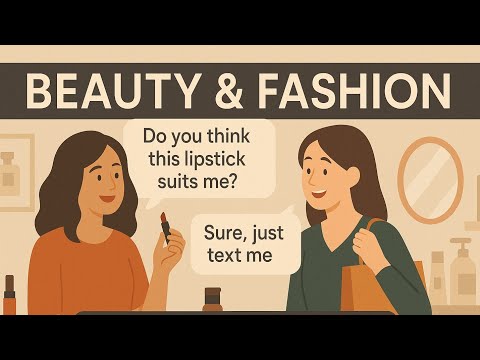 Beauty English Conversation | Listen and Repeat – Fashion, Haircut & Makeup Practice