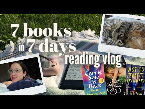 finishing 7 books in 7 days 🗓 reading vlog