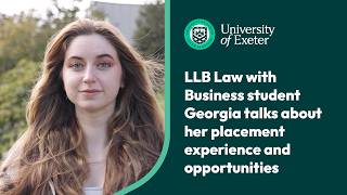 LLB Law with Business student Georgia talks about her placement experience and opportunities