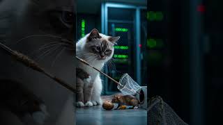 "What's Your Job?" My Cat: Cyber Security Expert #TechMeme #ServerRoom #FunnyCat