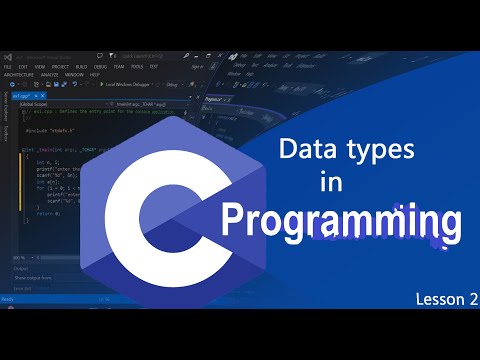 C programming tutorial for absolute beginners Lesson 2 - Data types in C programming