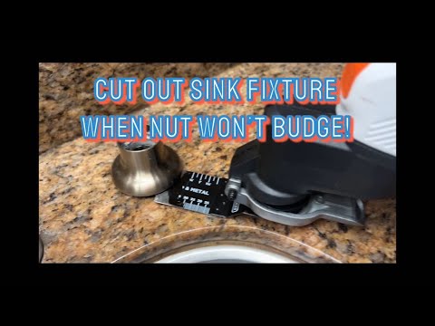 DIY - CUT OUT SOAP DISPENSER FROM COUNTERTOP WHEN NUT WON’T COME OFF