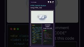 CSS Switch Button Design 🔘 | Custom Checkbox with HTML & CSS | UI Animation #coding #webdesign