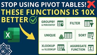 Top 8 Excel Functions for Smart Data Analysis! ⚡📊
