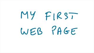 My first web page