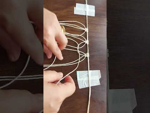 Macrame Square Knots Combination with Distance