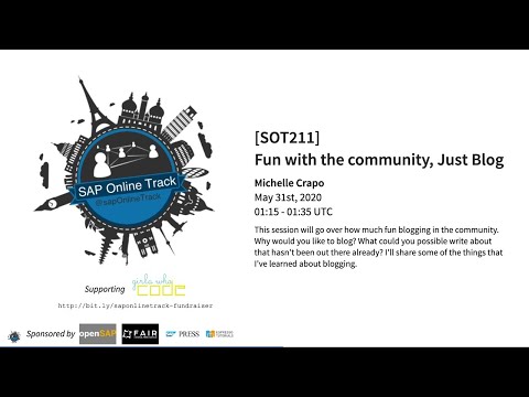 [SOT211] Fun with the community, Just Blog
