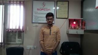 Trained and Placed student Mr. Rishabh Pathak from Sofcon Ahmedabad Branch