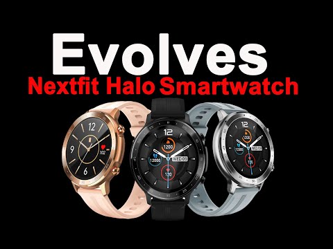 Evolves Nextfit Halo Full Touch Smart Watch Music, Calling, Heart Rate, BP, SpO2 Official video