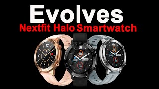 Evolves Nextfit Halo Full Touch Smart Watch Music, Calling, Heart Rate, BP, SpO2 Official video