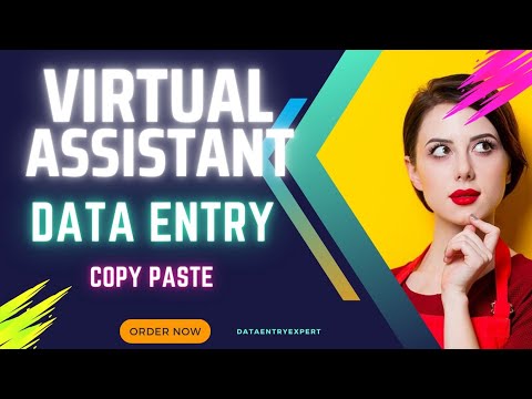 virtual assistant admin support data entry copy paste web research #fiverr #virtualassistant #excel