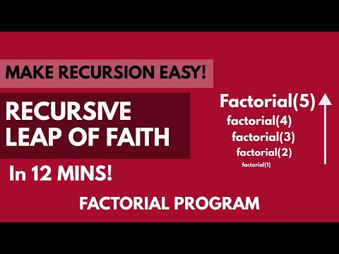 Recursive Leap of Faith - Calculate Factorial of N
