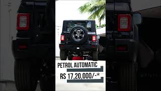 2023 Mahindra Thar On Road Prices & Variants #shorts #youtubeshorts
