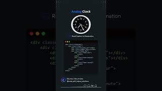 🕰 Timeless Elegance: Add a Customizable Analog Clock to Your Website! ⏳ #CreativeCoding