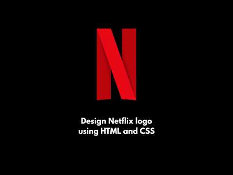How to Design #Netflix #logo using #HTML and #CSS