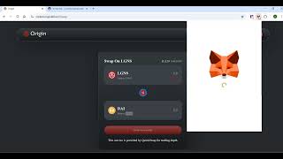 How To Swap Origin LGNS Coins For Polygon Fast!