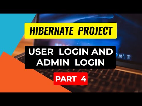 Hibernate [user login, admin login] - part 4