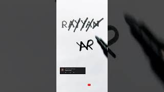 RAYYAN. Comment your name  for the next logo design #youtubeshorts #trending #namelogo #logo#shorts