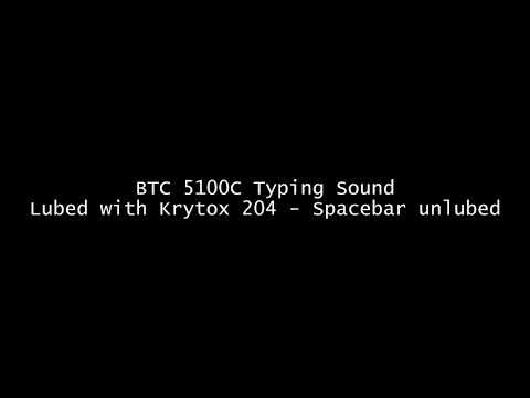BTC 5100C Lubed Typing Sound