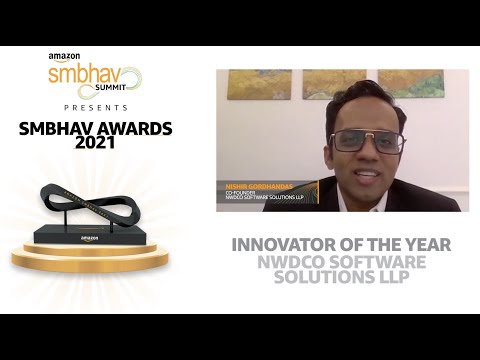 Amazon Innovator of the Year 2021 Award goes to NWDCo by Meera Narayanan Director Regional Operation