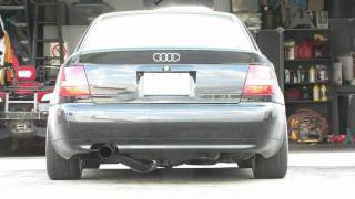034Motorsport B5 Audi S4 3.5" Single Muffler Exhaust & Tial 605 Turbochargers