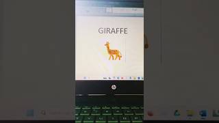 Giraffe Emoji in MS Word in 5 Seconds! 🦒#trending#Shorts #study #msword#funny #shortcut#computerhack