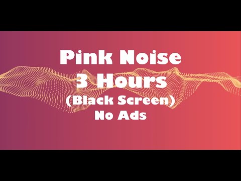 3 Hours of Pink Noise for Deep Sleep, Focus & Anxiety Relief | Dark Screen