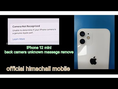 Iphone 12 mini camera message removed #iphone12mini #iphone| back camera unknown part massage remove