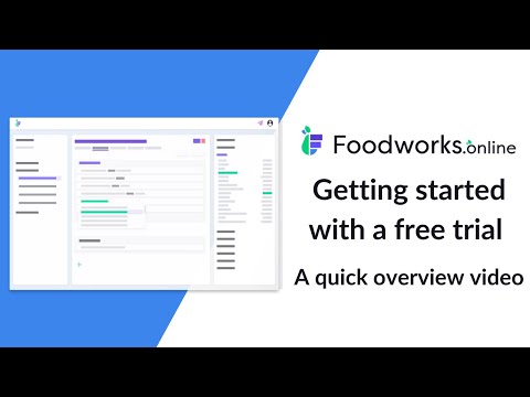 Foodworks.online Free Trial - A Quick Overview Video