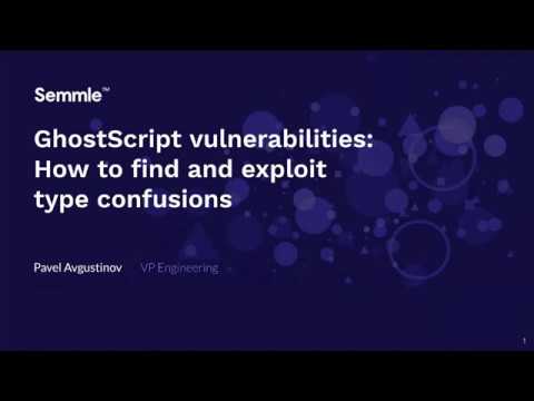 How to find type confusion vulnerabilities in Ghostscript