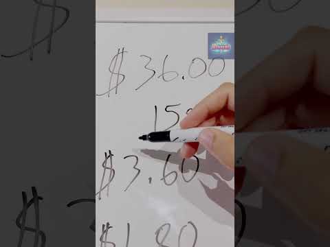 How to calculate 15% tips in your head #math #mentalmath #mathtricks