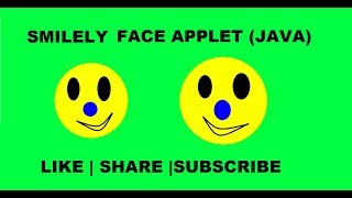Create a Smiley Face  in  APPLET ( JAVA ) By #BKTutorial