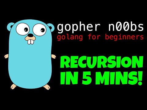 GOLANG RECURSION TUTORIAL IN 5 MINUTES!!!!!! LEARN RECURSION IN GO FOR BEGINNERS!!!!