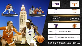 No. 12 LSU vs No. 2 Texas | SEC | 1.11.26