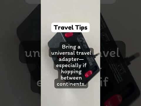 Don’t forget your universal adapter you’ll need it. #travel #solotravel