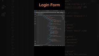 Login Form | Using HTML CSS BOOTSTRAP #html #css #shortsvideo #programming #shorts #bootstrap