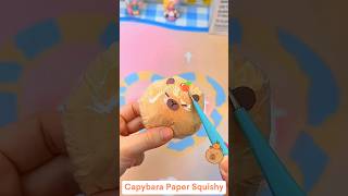 DIY Capybara Paper Squishy #capybara  #papersquishy  #squishy  #papercraft  #cutecraft