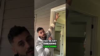 CAULKING TIP👷🏻‍♂️ #buildertips #realestate #construction