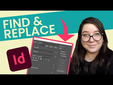 How to use Find & Change in adobe Indesign