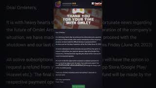 Good bye omlet arcade