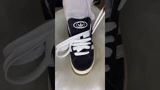 Lacing the adidas Campus 👟#adidascampus #adidas #adidassupersta #adidasgazelle #adidasstansmith #s
