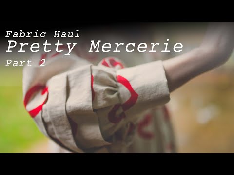 Fabric Haul from Pretty Mercerie Part 2 | Blues and Reds | Fabric and Pattern Pairing
