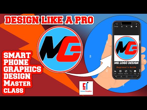 Letters MG Logo Design on Pixellab Mobile app | PixelLab Smartphone Graphics Design Tutorials Class