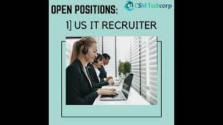 Hiring for US IT Recruiter, OPT Recruiter and US IT Bench Sales Recruiter