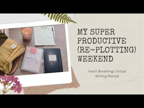 My Super Productive (Re-Plotting) Weekend | Heart Breathings Virtual Writing Retreat