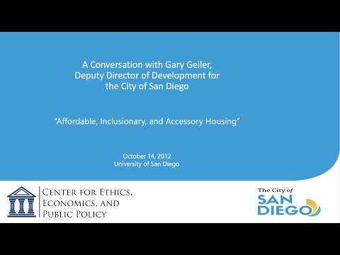 A Conversation with Gary Geiler, Deputy Director of Development for the City of San Diego